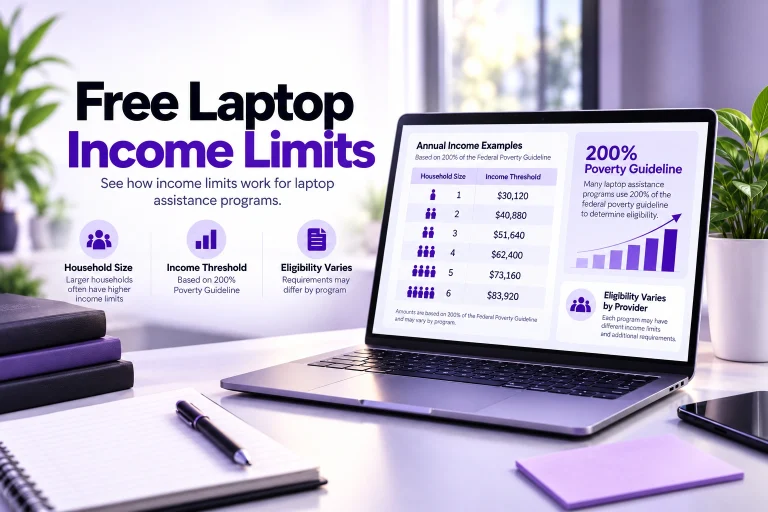 Free laptop income limits