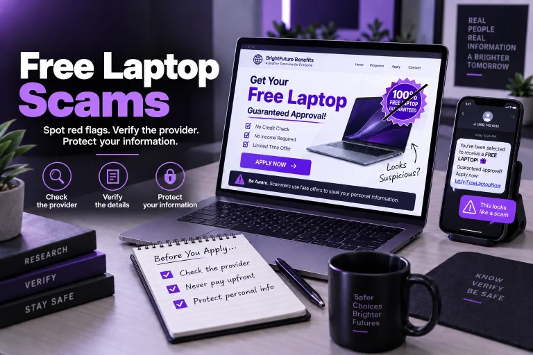 free laptop scams